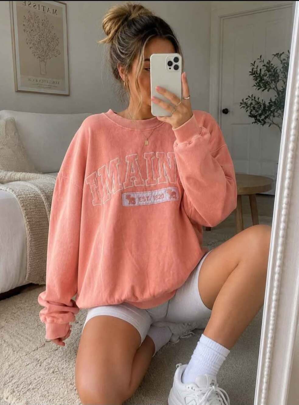 Harrisburg Trading Co Maine Peach Sweatshirt M